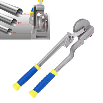 Трубогиб 3 в 1 Дизайн 0-180° Алюминиевый сплав Портативный Ручной Инструмент для гибки труб для обслуживания кондиционеров 6 мм/10 мм/12 мм