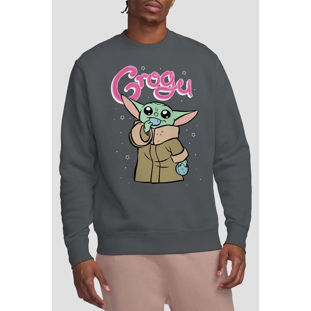 Star Wars: The Mandalorian Unisex Adult Grogu Bubble Sweatshirt