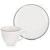 2X Mała Filiżanka Do Picia Kawy Espresso Biała Porcelanowa 100 Ml