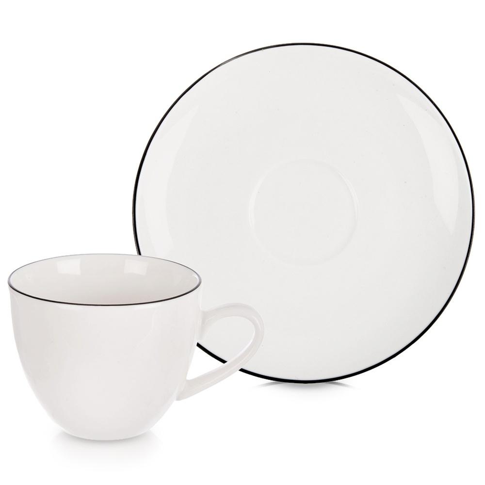 2X Mała Filiżanka Do Picia Kawy Espresso Biała Porcelanowa 100 Ml