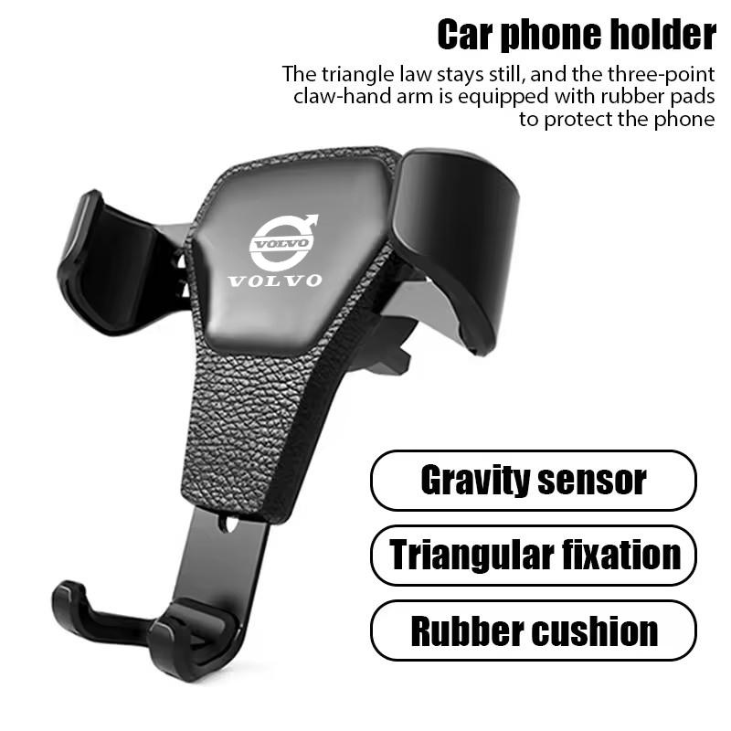 Car Phone Holder Gravity Sensing Car Grip Universal Bracket For Volvo AWD S90 V60 V40 XC90 S60 C30 XC60 V50 V70 XC40 S80 T6 V90