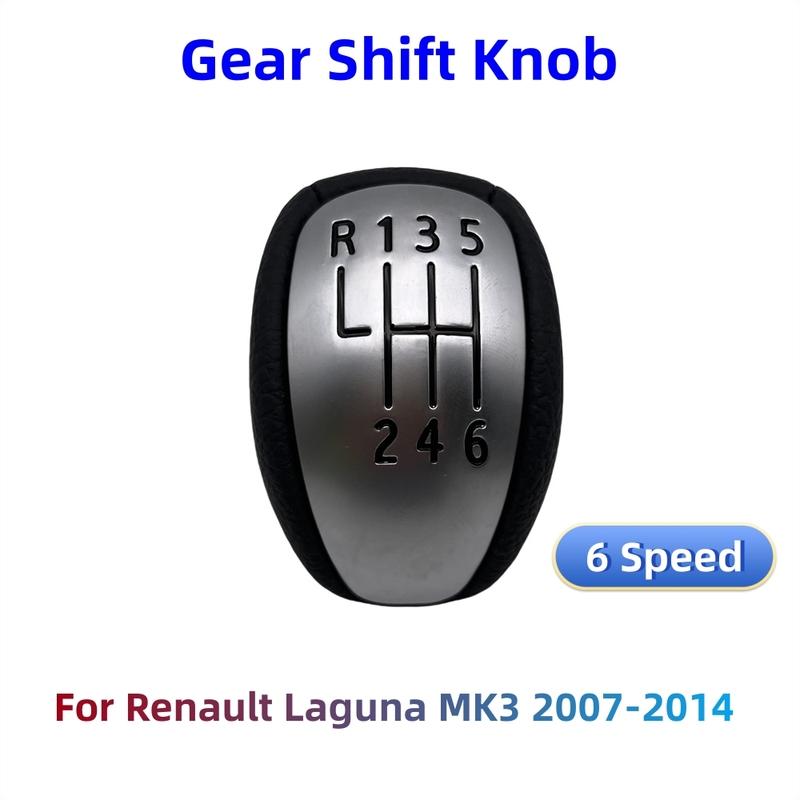 For Renault/Laguna Mk3 2007-2014 High Quality 6 Speed PU Leather Car Gear Shift Knob Lever Shifter Hand Ball  Car Accessories