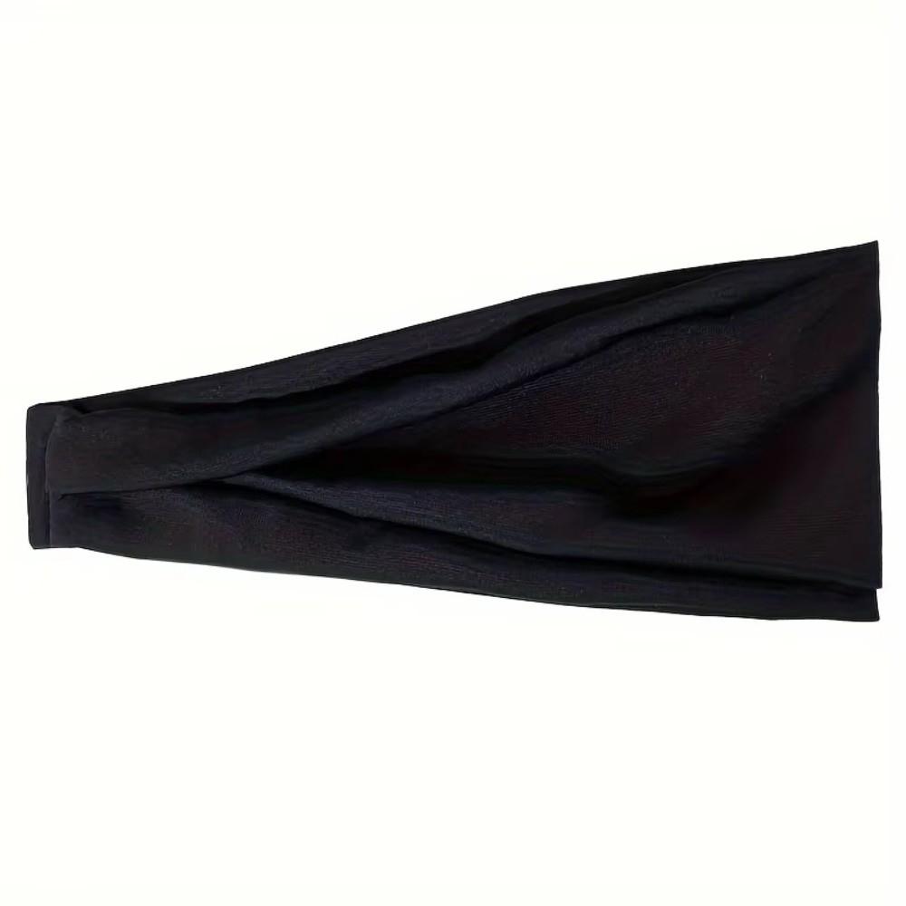 Stretch Fabric Yoga Headband Sweat Absorbent Head Wrap New Workout Headband Workout Accessories