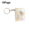 PVC Mini Photo Album Little Daisy Backpack Keyring New Name Card Book