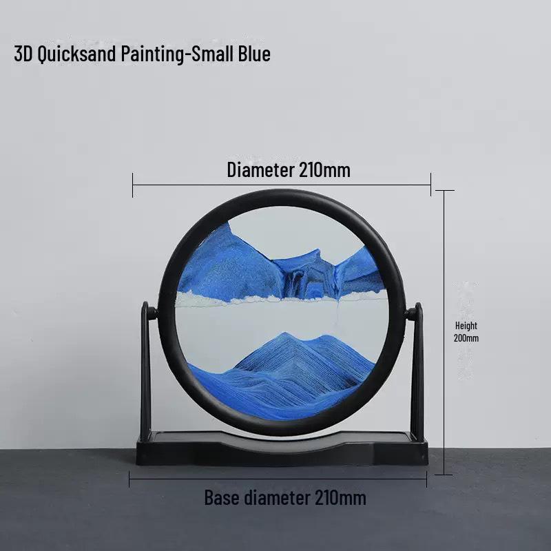 3D-искусство песочных часов в стиле зыбучих песков: Креативное украшение рабочего стола для дома или офиса
