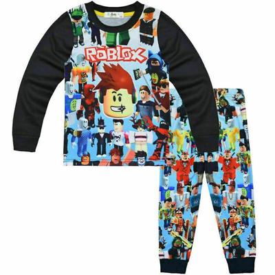 Детский комплект пижамы Roblox для мальчиков и девочек 5-10 лет, одежда для сна, ночная одежда, подарки