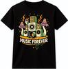 Музыкальная футболка DJ Динамик Навсегда Графическая Рейв Фестиваль Футболка