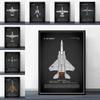 Eurofighter Typhoon Бомбардировщик Lancaster Печать на плакате, Подвесная картина Декор для дома Настенное искусство, Современный