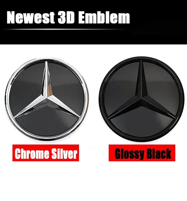Logo Star Badge Car Front Grill LED Emblem Light For Mercedes Benz A B C E S CLA GLA ML GL W205 W117 W176 W212 W207