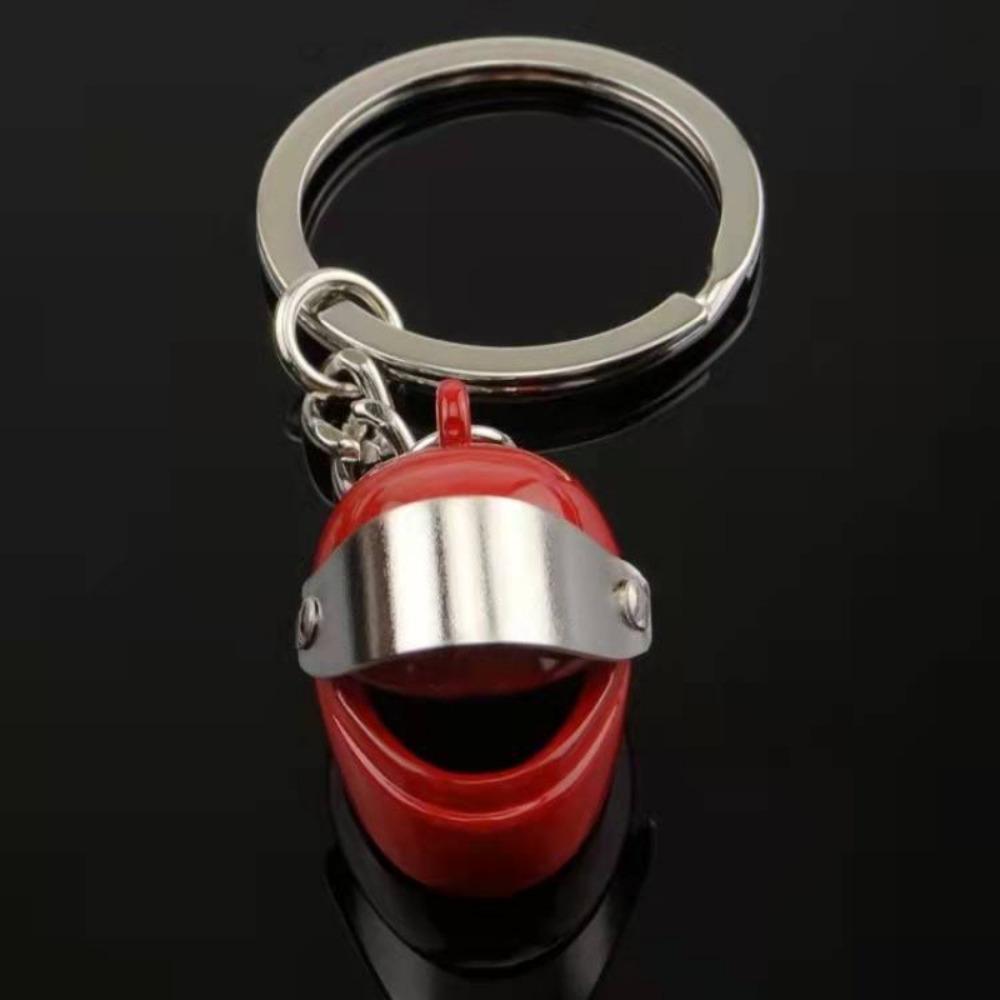 Zinc Alloy Backpack Key Pendant 3D Car Key Ring Motorcycle Helmet Keychain Men Ornament Gift