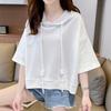Navava Simple Solid ShorT Sleeve Hoodie T shirT nT1530