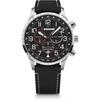 Мужские кварцевые часы Wenger Attitude Chrono Черные 01.1543.119 Водонепроницаемые
