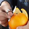 JJYY Овощечистки для апельсинов Легко открываемая овощечистка для апельсинов Нержавеющая сталь Лимонный нож Очиститель кожуры цитрусовых Фруктовый слайсер Очистка Кухонные гаджеты