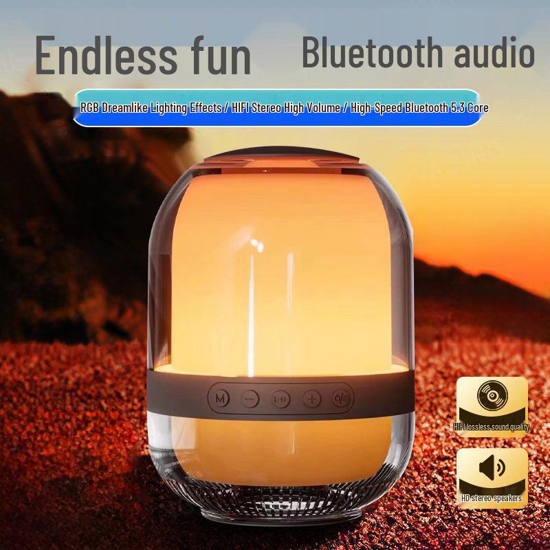 Беспроводная Bluetooth-колонка M9 с RGB-подсветкой и сабвуфером для автомобиля и улицы