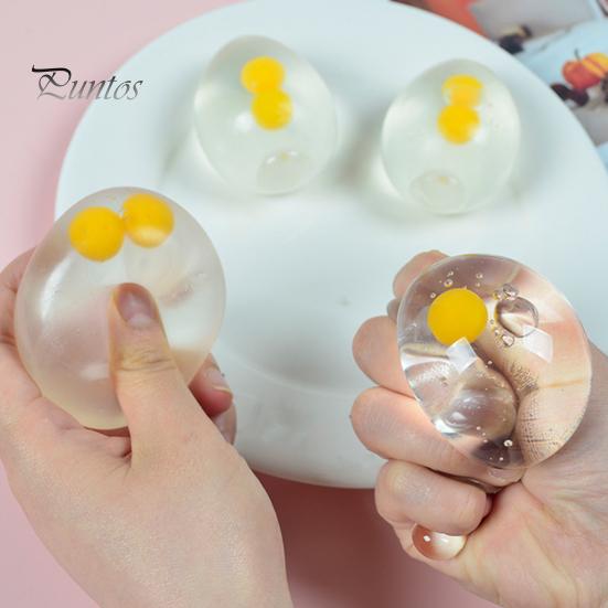 Сенсорный мячик-антистресс, прозрачное яйцо, игрушка для снятия стресса, прозрачная сжимаемая фиджет-игрушка для расслабления, от скуки и тревоги