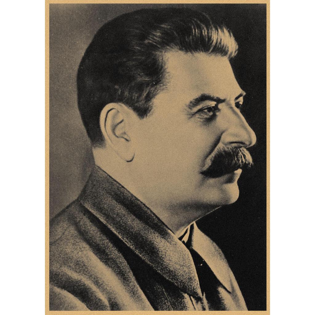 Red Revolution Retro Poster: Stalin, Lenin, Marx Soviet Era Wall Art 297
