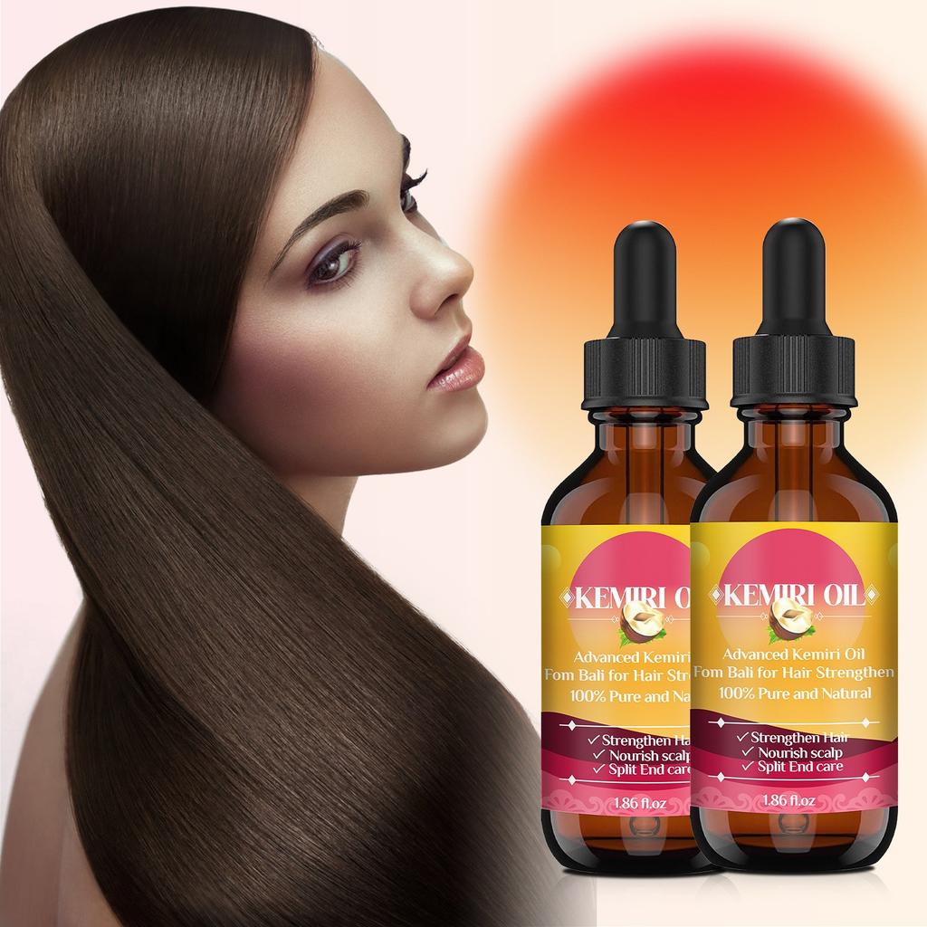 Питательное масло-сыворотка для волос, питательное и увлажняющее натуральное средство для ухода за волосами, мягкое масло-сыворотка с маслом семян, касторовое масло, масло вечерней примулы 55 мл