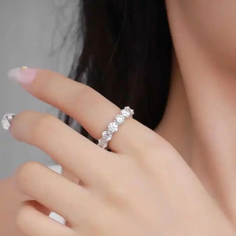 Sace Gems Сертифицированное GRA кольцо с муассанитом 7 карат VVS1 Lab Diamond Solitaire Кольцо для женщин Обручальное кольцо с обещанием ювелирных изделий