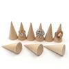 5 Pcs/Set Ring Organizer Wooden Cone Creative Ring Holder Jewelry Display Holder Natural Unfinished Wood Jewelry Display Stands