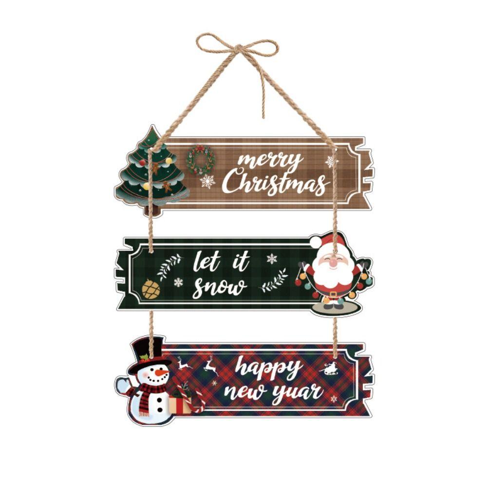 Traditional Design Christmas Door Decorations Holiday Welcome Hanging Decor  Holiday Decorating