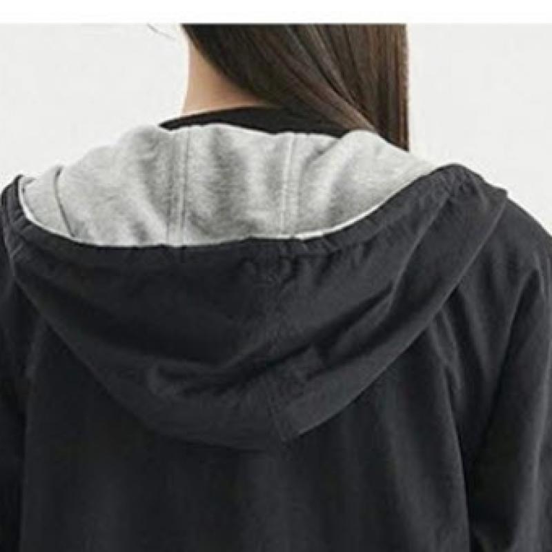 Новая полупрозрачная двухсторонняя толстовка с капюшоном на молнии Nbmdd31043 AC