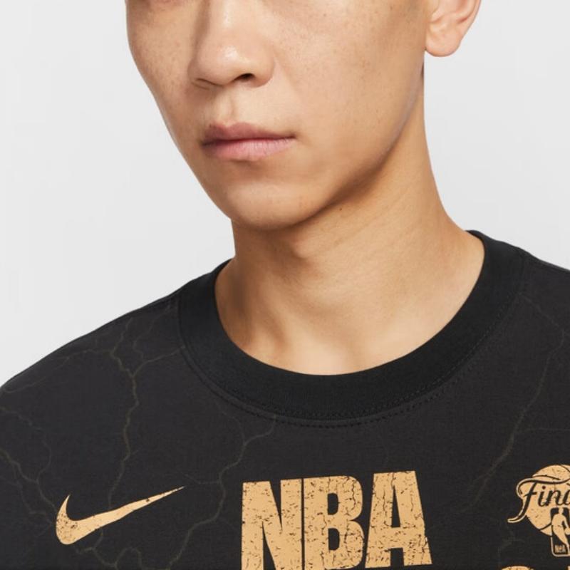 Nike НБА Оклахома-Сити Тандер Свитшот с круглым вырезом Удобный Универсальный Пуловер Со спущенным плечом Футболка с коротким рукавом Мужские футболки IU3076-010