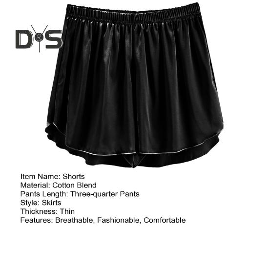 Женские пижамные шорты для дома, эластичные оборки, подол, дышащие повседневные спортивные шорты для дома, йоги, повседневная одежда