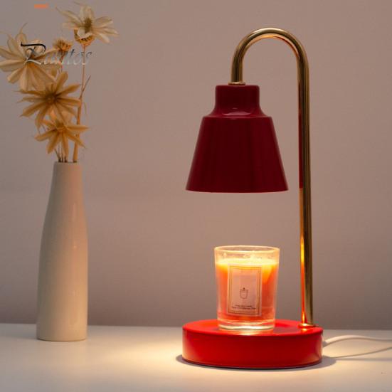 Лампа-подогреватель свечей с таймером, мягкое свечение, без мерцания, регулируемая яркость, ароматизированный восковой расплавитель, светодиодная прикроватная лампа, декор