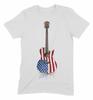 Футболки унисекс со звездами и полосками, акустическая гитара, гитарист