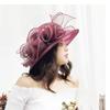 Ruffles Wedding Hat Organza French Vintage Hat Elegant Sunhats