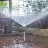 Tripod Sprinklers For Yard 360 Degree Sprinkler Stand Tripod Outdoor Adjustable Height Watering Equipment For Yard Flower Bed