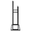 VidaXL Freestanding Towel Rack Black 48x24x78.5 Cm Iron