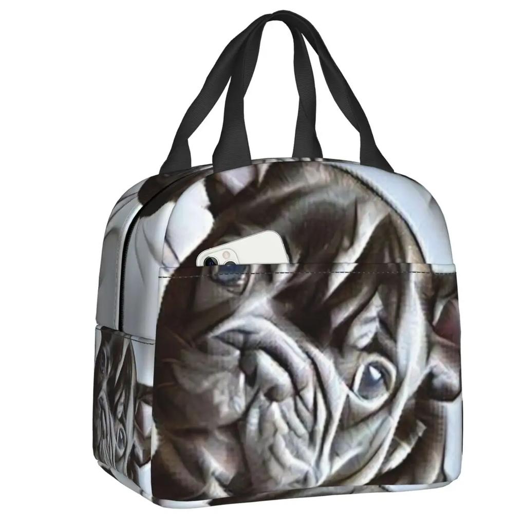 Французский бульдог термосумка для обеда для женщин герметичная французская собака любительница холодильника термосумка для обеда офис работа школа