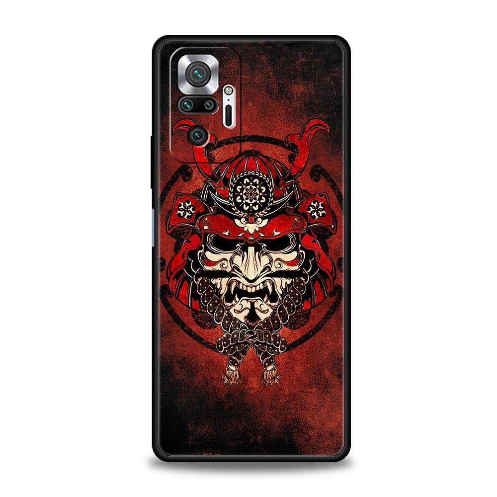 Японский бусидо самурай для Xiaomi Redmi Note 12 5G чехол для телефона 10C 10 11 9 8 Pro Plus 9S 7 8T 9T 9A 8A 9C K50 K40 игровой чехол