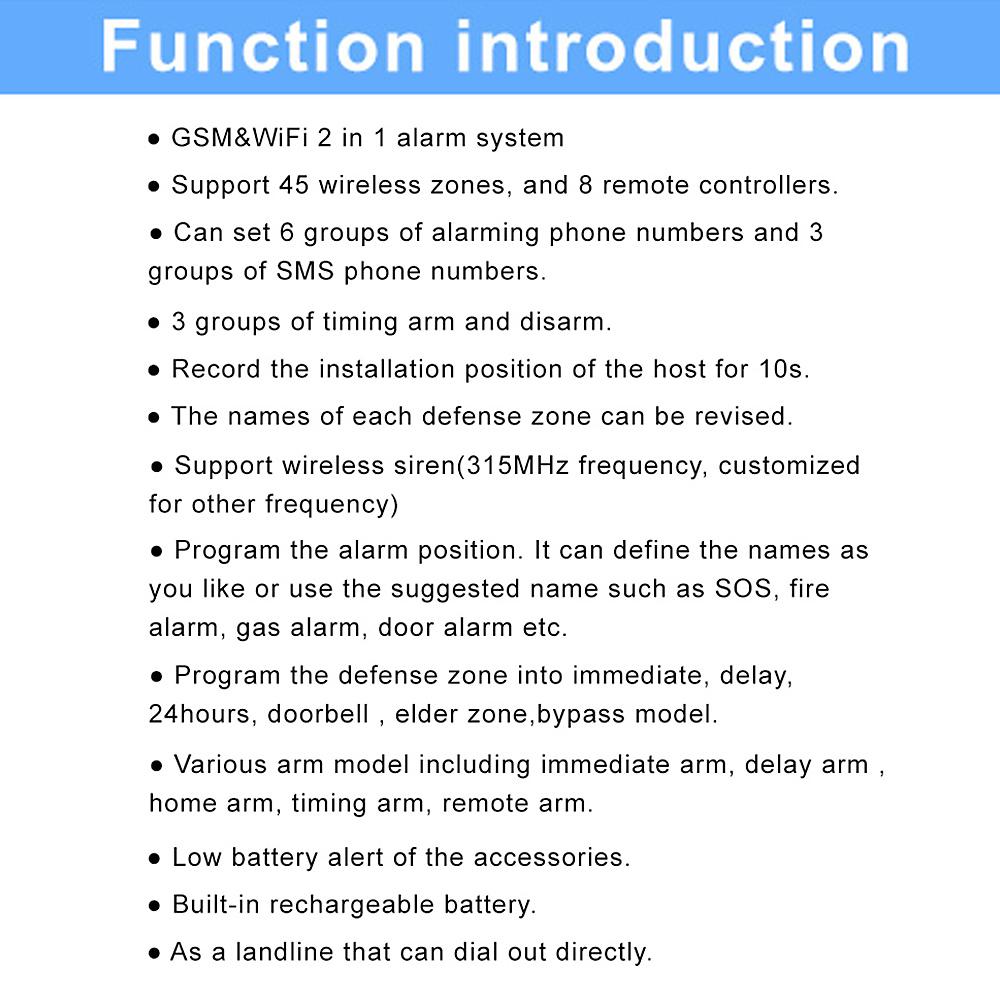 Комплект системы охранной сигнализации с автоматическим набором номера GSM + Wi-Fi, домашняя охранная беспроводная система сигнализации, GSM, домашняя безопасность