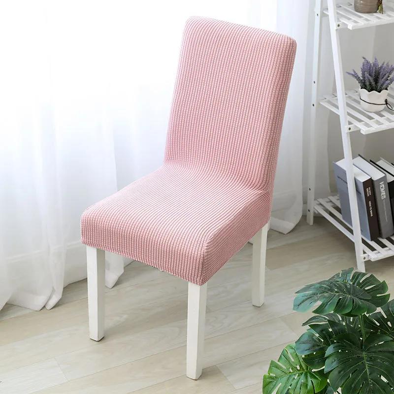 Universal Elastic Chair Cover Polar Fleece Non Slip Integrated Chair Covers Polyester Dining Table Seat Cushion YYFA911