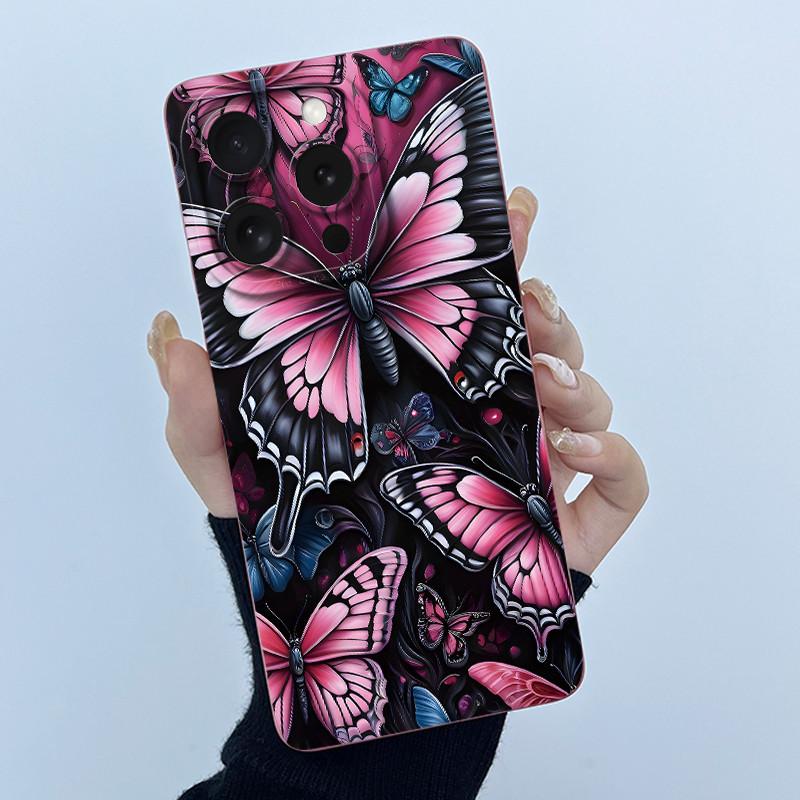 Cute Cartoon Cat Matte Shockproof Soft Silicone Phone Case For iPhone 16 Pro Max iPhone16 Plus 16Pro 16ProMax Bumper Cases Cover