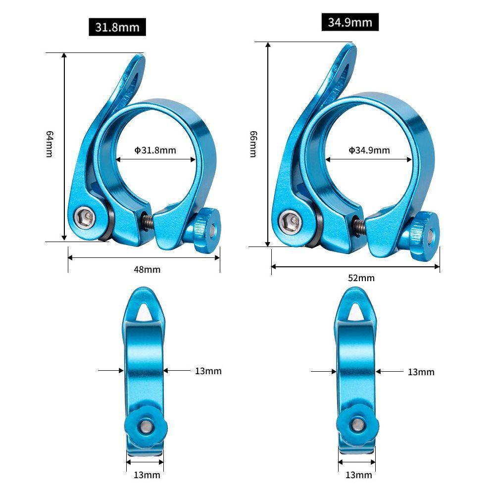 High Quality 31.8/34.9mm Road Bike Aluminium Bicycle Seatpost Clamps Quick Release Bike Seat Clamp