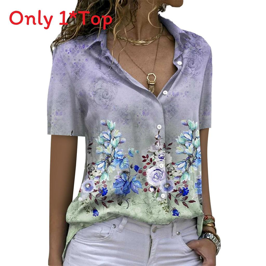 Womens Fashion Fitted Short Sleeve Shirt With Mandarin Collar For Spring