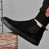Мужские ботинки челси из натуральной кожи, замшевые ботильоны для мужчин, осенне-зимняя повседневная обувь