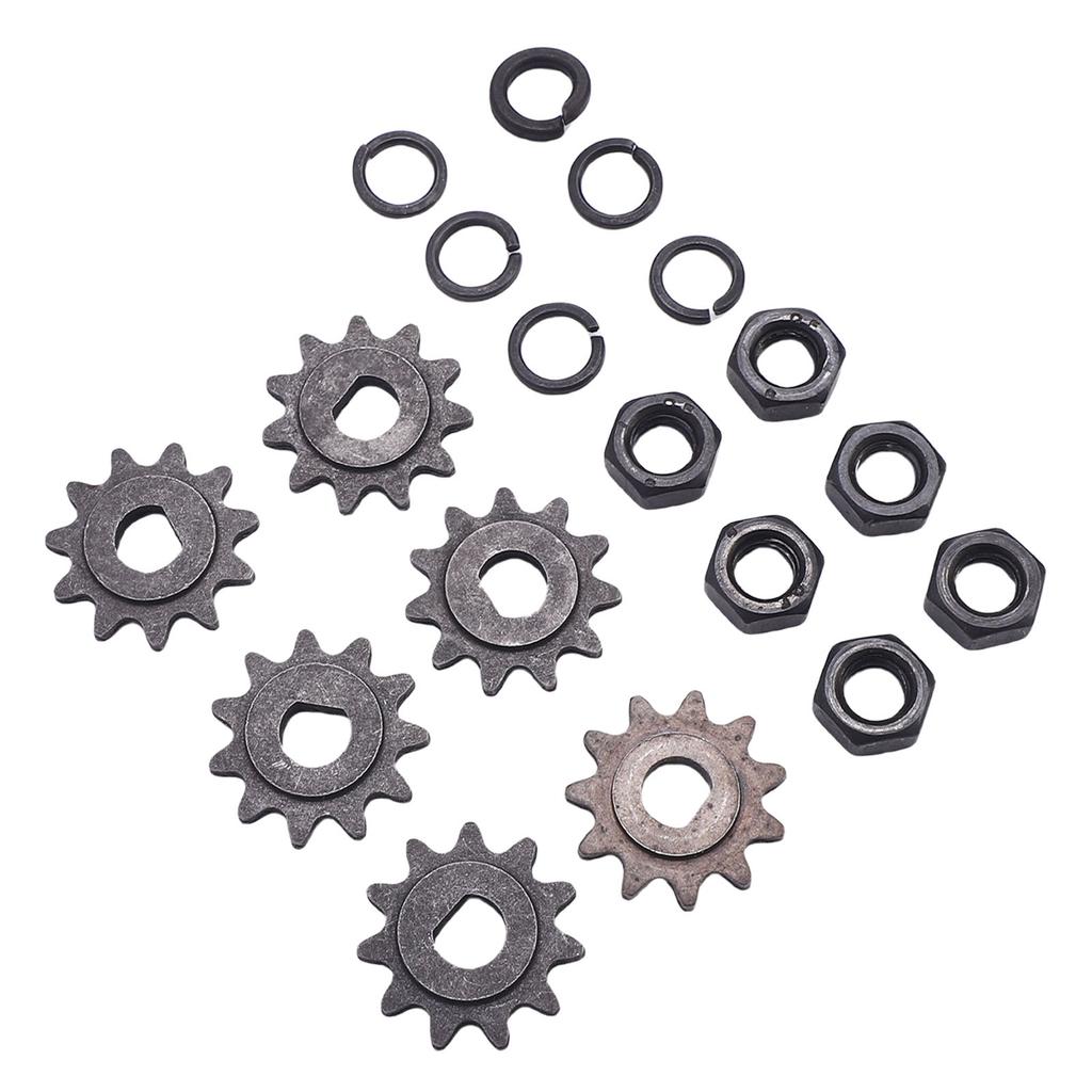 Звездочка цепного двигателя 25H, внутренний диаметр 10 мм, высокопрочная металлическая звездочка двигателя с гайкой с отверстием D и