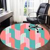 1pc Abstract Patterns Office Round Area Rug, Indoor Mat Suitable For Office, Under Office Chairs Bedroom Living Room Home Decor, Room Deco159