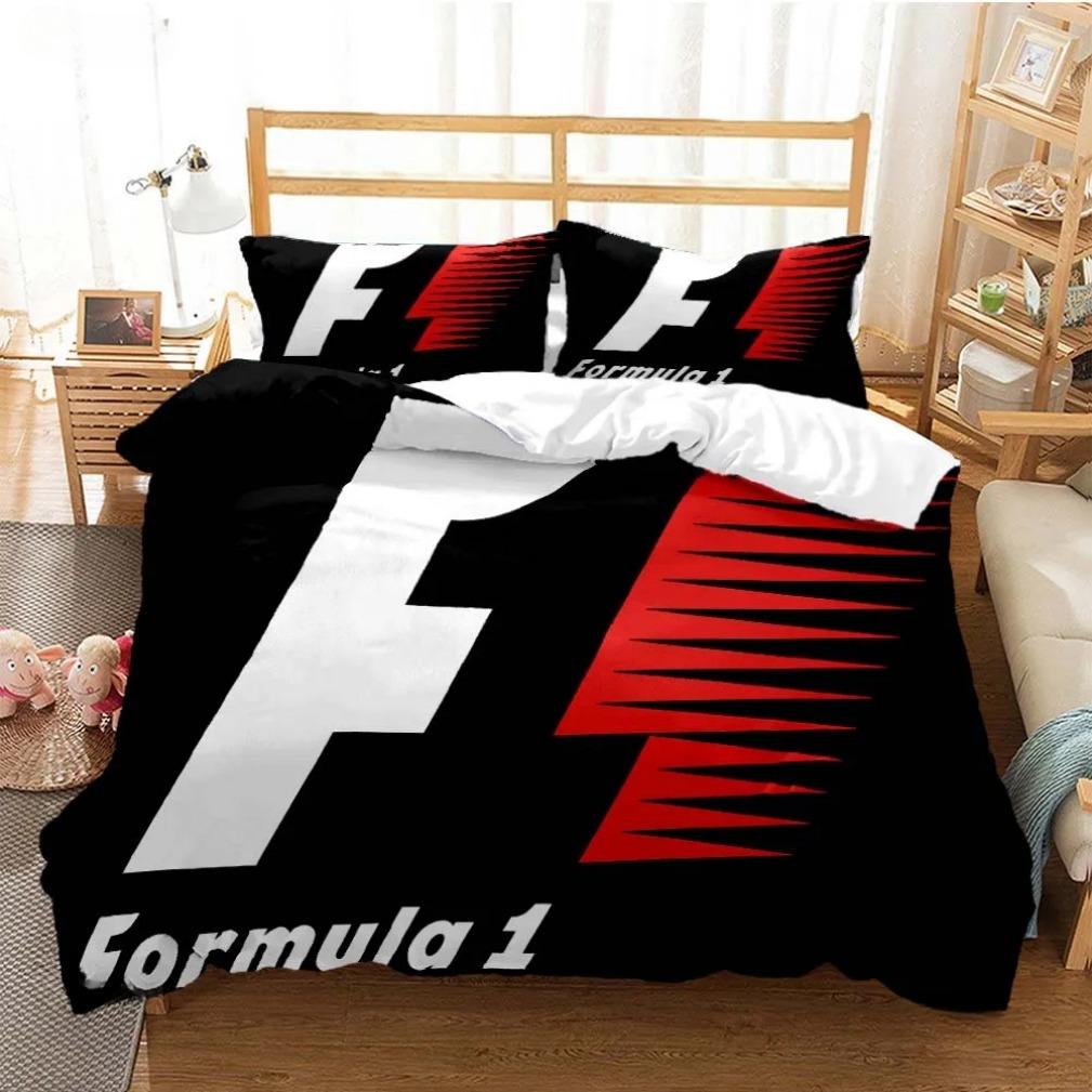 Комплект постельного белья Формула 1 Комплект с пододеяльником Формула одеяло для любителя гонок Постельное белье Наволочка Комплект постельного белья Для мальчиков Взрослый