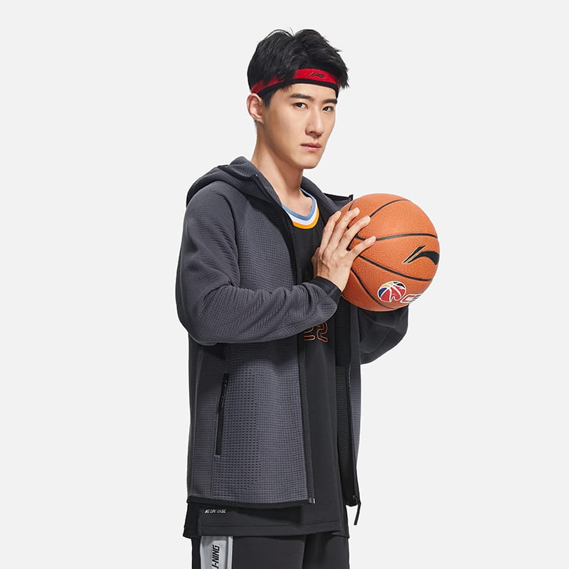 Спортивная коллекция Li Ning Баскетбольная толстовка Унисекс Стандартная Белый AWDSC13-2