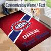 Custom Text Printed Rug Montreal Canadiens Non Slip Floor Carpet For Home Room Decor