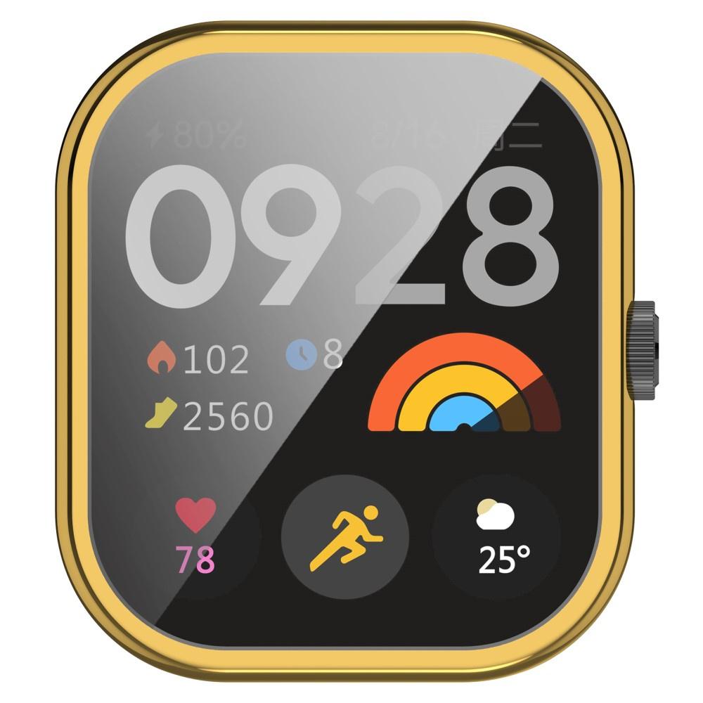 2in1 Case with Screen Protector for Xiaomi Redmi Watch 4, Gold
