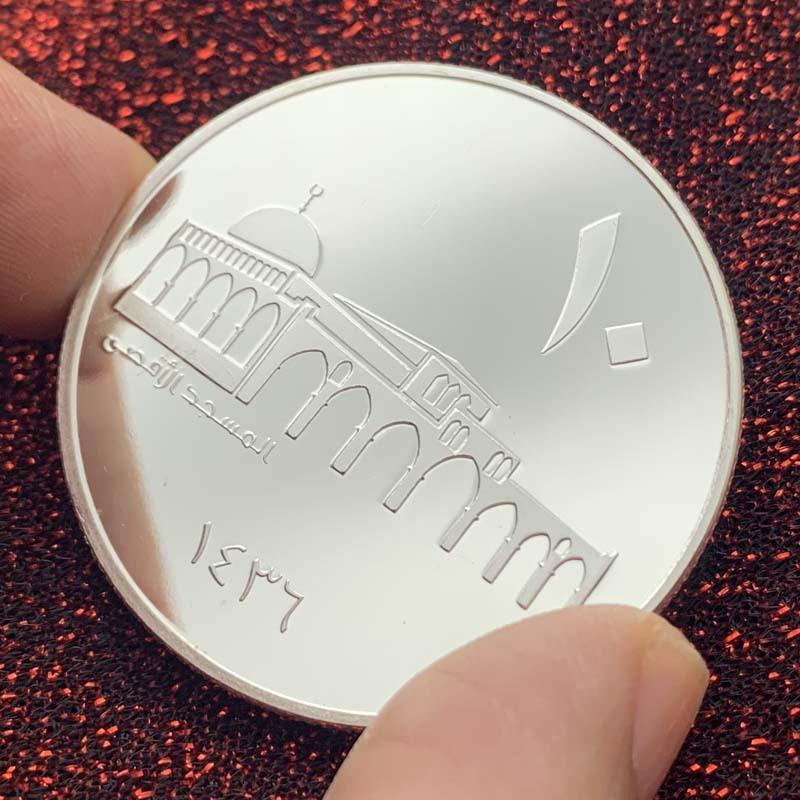 Саудовская Аравия, позолоченные памятные медали, рельефы, фигурки, односторонние монеты, золотые монеты с замком, памятные монеты