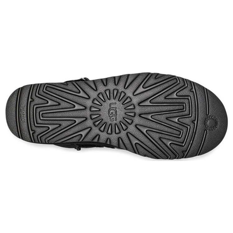 UGG Classic Novelty Series Warm Non-Slip Quick Buckle Short Snow Boots Men Boots Black 1135013-BLK