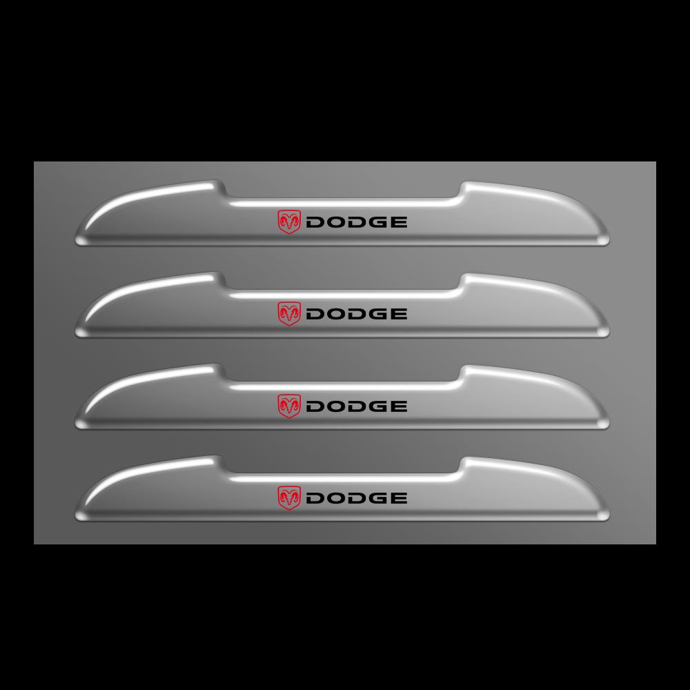 4Pcs Transparent Car Door Edge Scratch Protector Strip  Anti-Collision Stickers For Dodge Durango Caliber Neon Ram1500 Nitro SRT U333