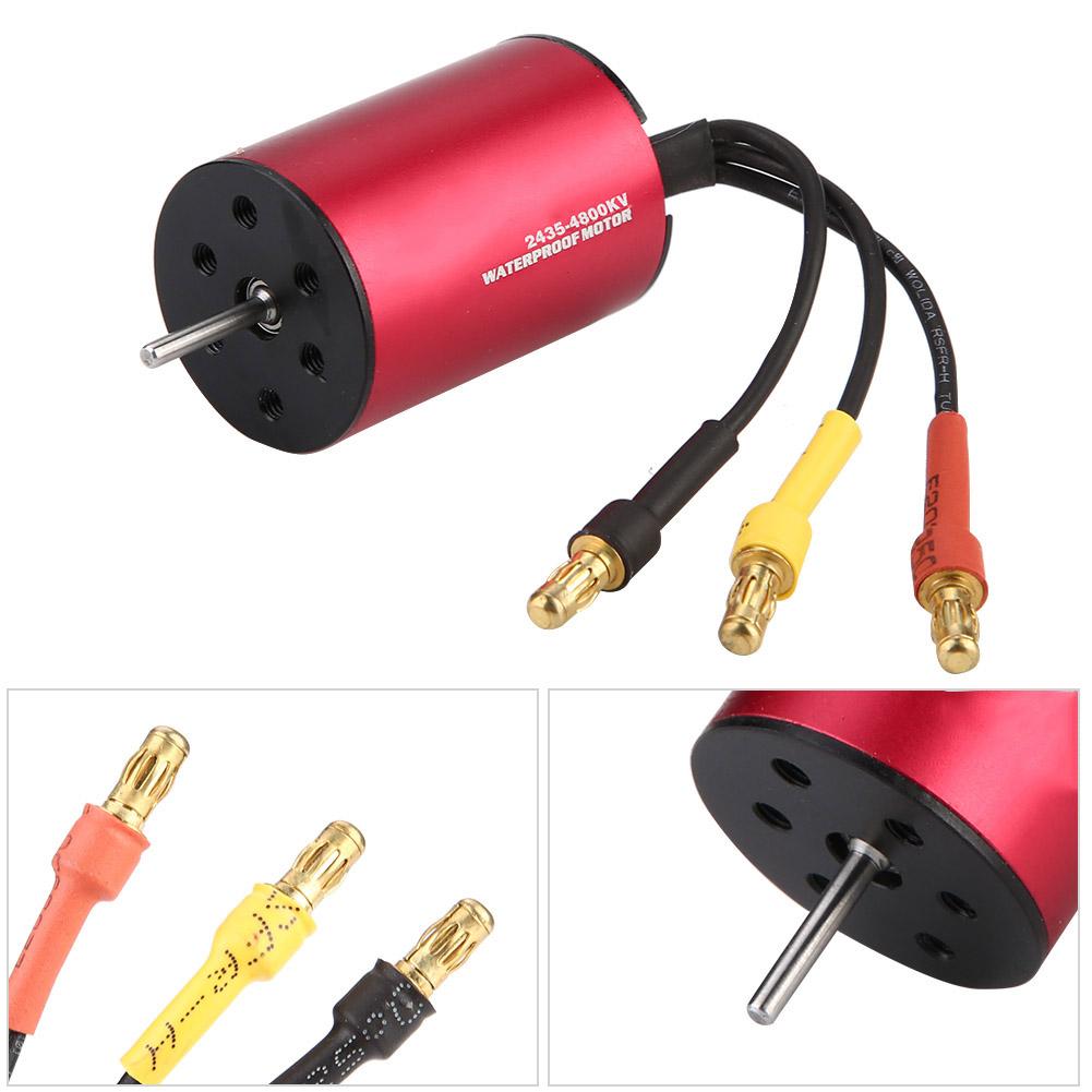surpass KK Waterproof Series 2435 4500KV Sensorless Brushless Motor for 1 16 1 18 Car (4800KV)